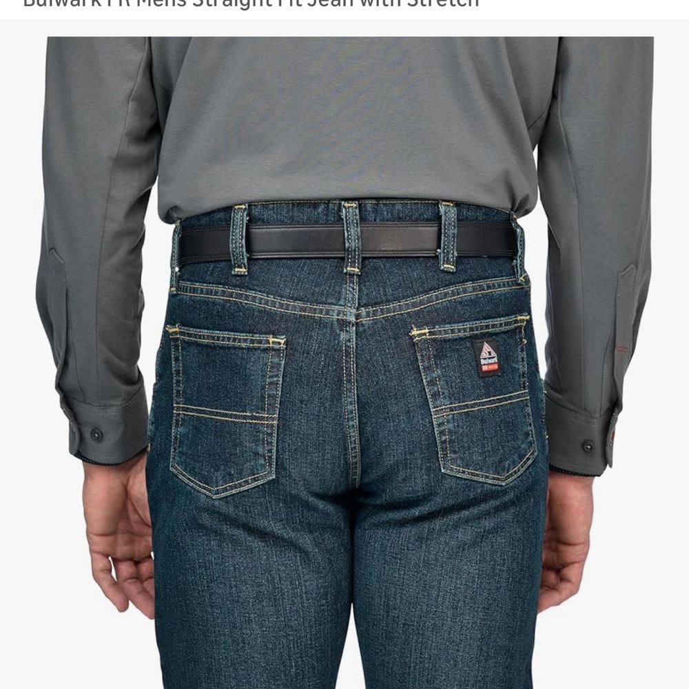 Bulwark FR Mens Straight Fit Jean with Stretch